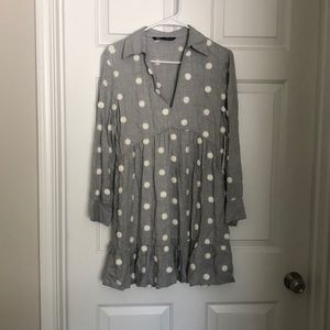 Zara Polka dot Mini dress NWT
